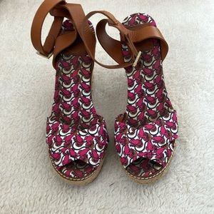 Tory Burch Wedge Espadrille Size 9